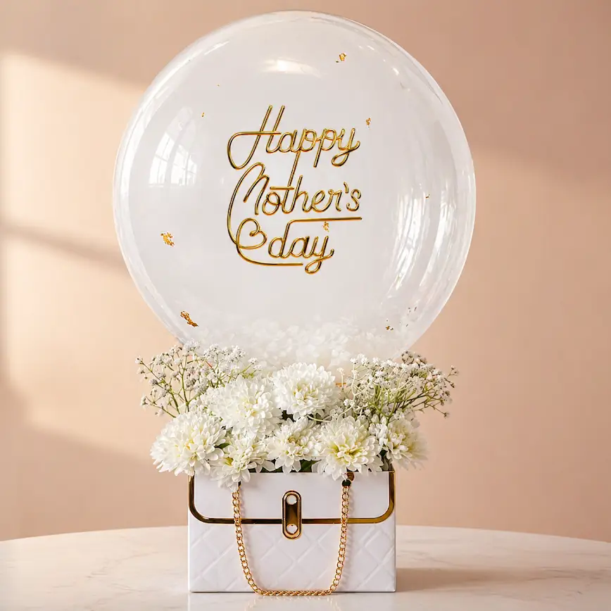 Floral Bubble Balloon Box